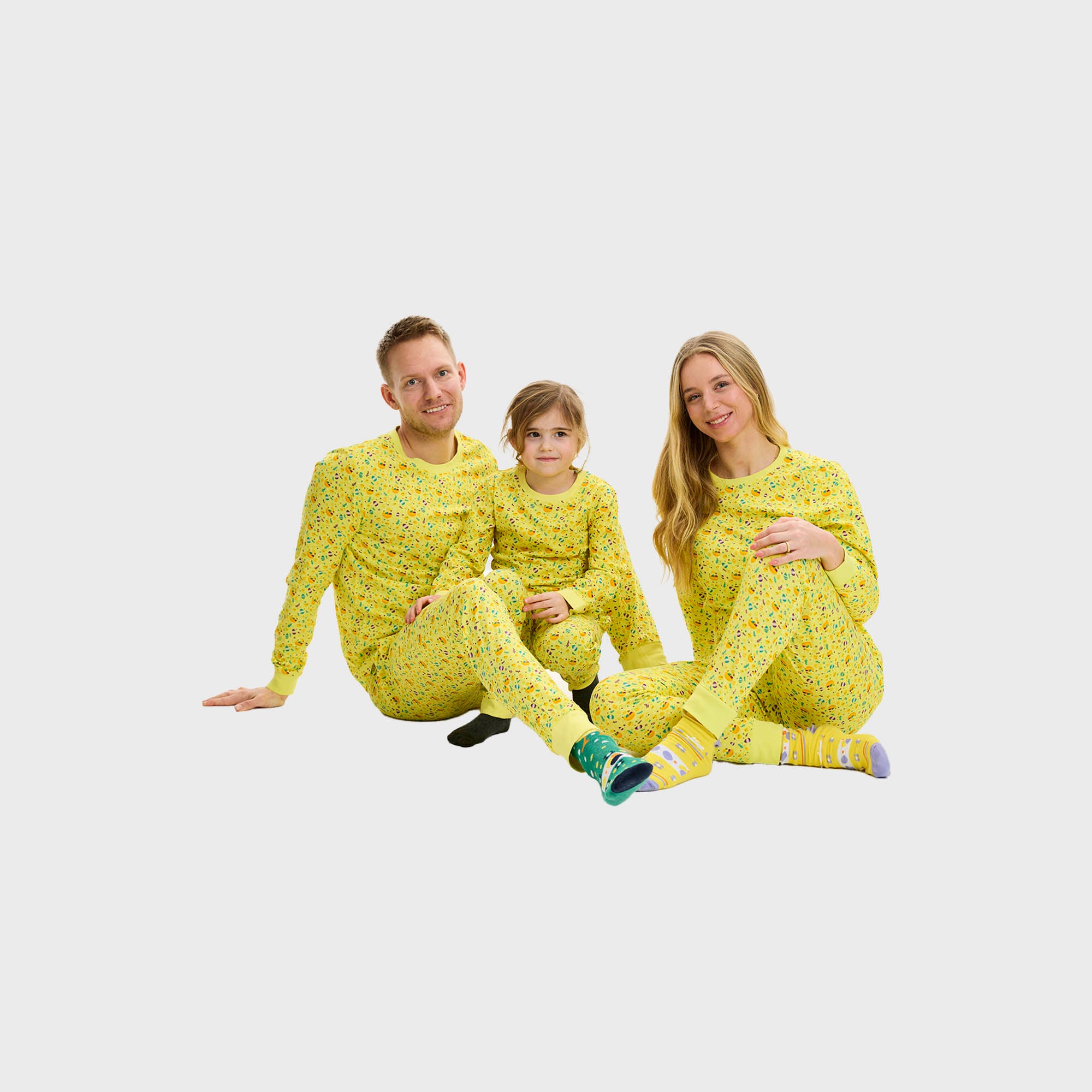 Påskekyllingens Påskepyjamas Gul - Herre.